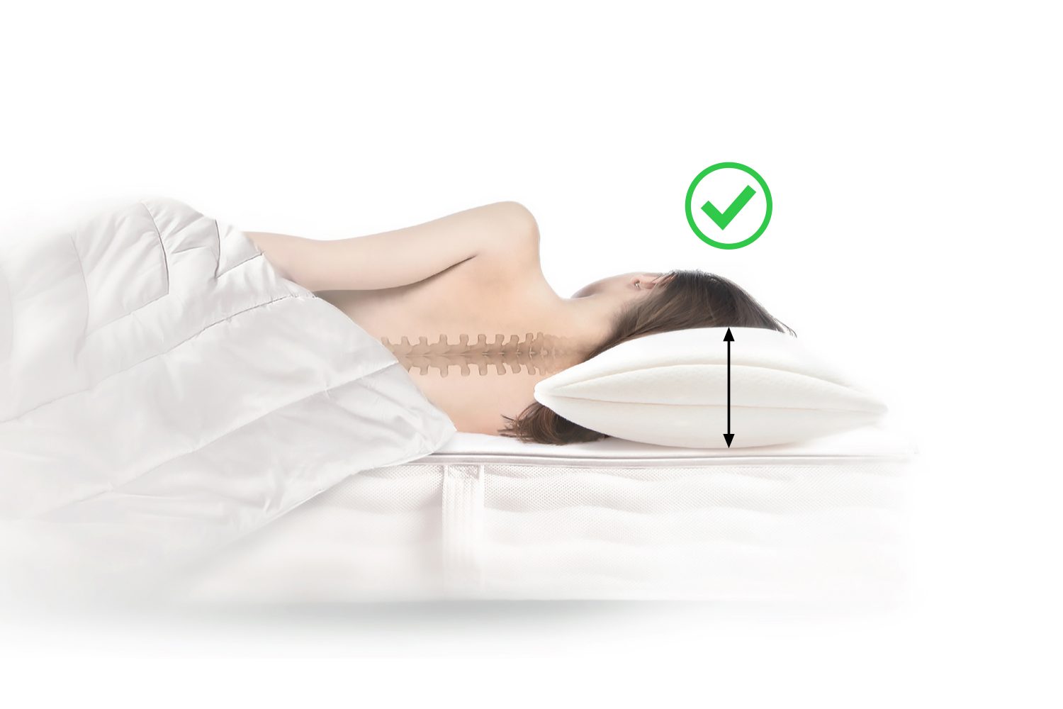 SleepFlexxx Luftkopfkissen: Ergonomisches Kissen